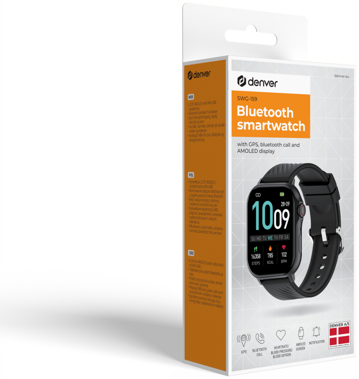 SMARTWATCH DENVER BLUETOOTH CON GPS POR HARDWARE - detalle