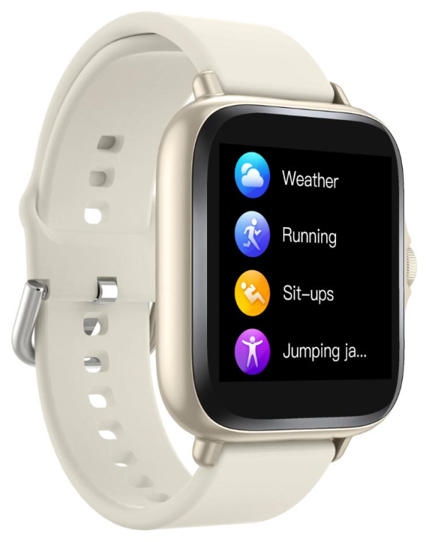 SMARTWATCH DENVER BLUETOOTH CON SENSOR DE FRECUENCIA CARDIACA BLANCO - detalle