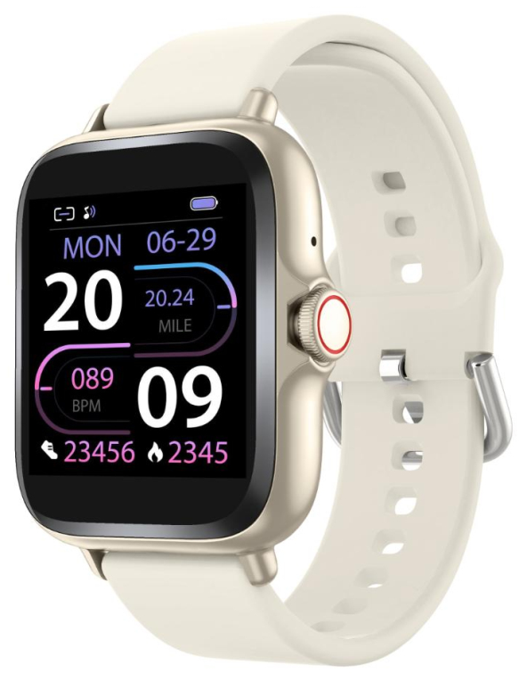 SMARTWATCH DENVER BLUETOOTH CON SENSOR DE FRECUENCIA CARDIACA BLANCO - detalle