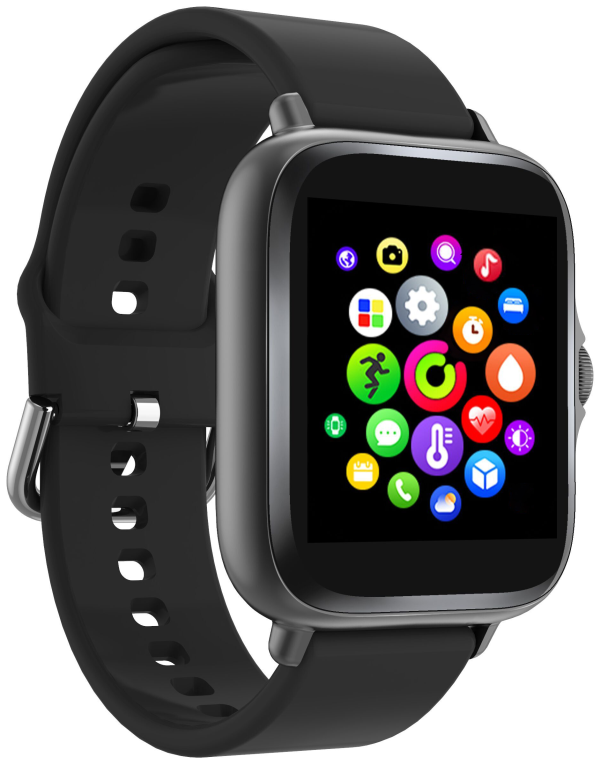 SMARTWATCH DENVER BLUETOOTH CON SENSOR DE FRECUENCIA CARDIACA NEGRO - detalle