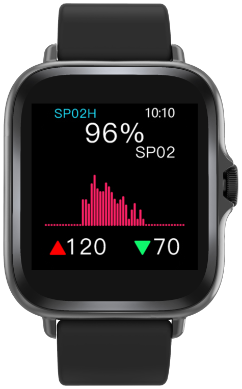 SMARTWATCH DENVER BLUETOOTH CON SENSOR DE FRECUENCIA CARDIACA NEGRO - detalle