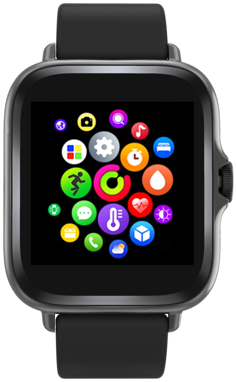 SMARTWATCH DENVER BLUETOOTH CON SENSOR DE FRECUENCIA CARDIACA NEGRO - detalle