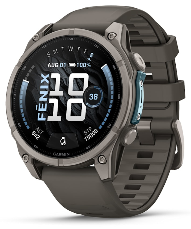 Garmin fenix 9 3.56 cm (1.4") AMOLED 47 mm Digital 454 x 454 Pixeles Pantalla táctil Titanio Wifi GPS (satélite)