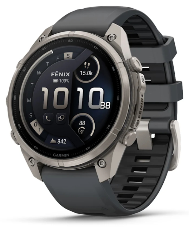 Garmin fenix 9 Pro 3.56 cm (1.4") AMOLED 47 mm Digital 454 x 454 Pixeles Pantalla táctil 4G Titanio Wifi GPS (satélite)