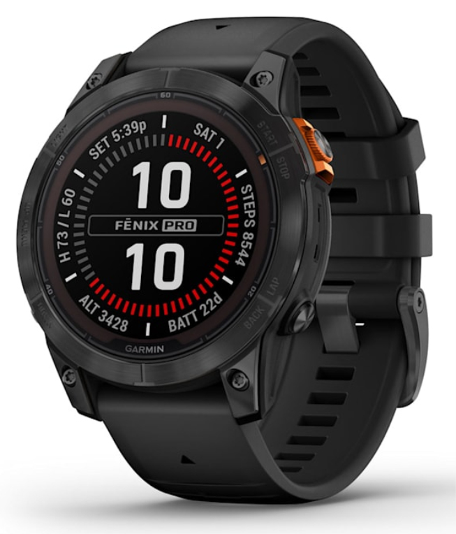 SMARTWATCH GARMIN FENIX 7 PRO SOLAR, GLASS, SLTGRYSS W/BLK BND