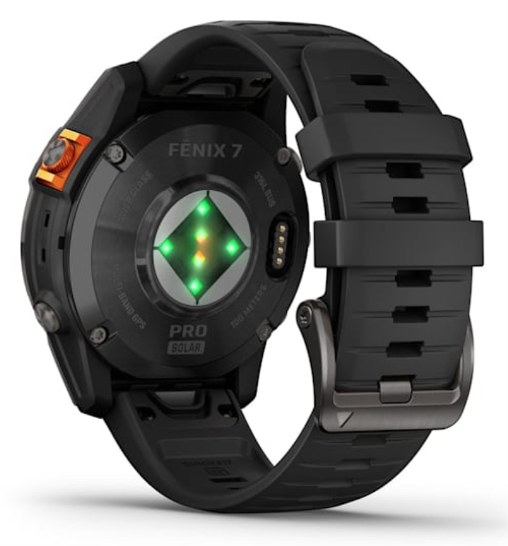 SMARTWATCH GARMIN FENIX 7 PRO SOLAR, GLASS, SLTGRYSS W/BLK BND - detalle