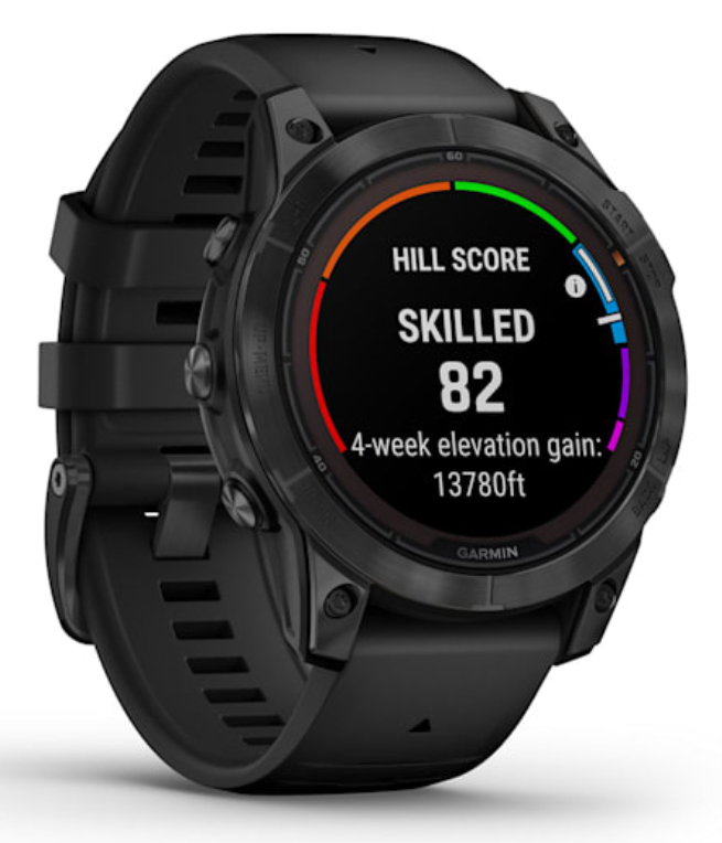 SMARTWATCH GARMIN FENIX 7 PRO SOLAR, GLASS, SLTGRYSS W/BLK BND - detalle
