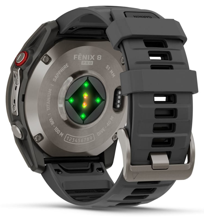 SMARTWATCH GARMIN FENIX 8 PRO 51MM AMOLED GRIS - detalle