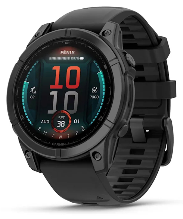 Garmin Fenix E 3.3 cm (1.3") AMOLED 47 mm Digital 416 x 416 Pixeles Pantalla táctil Negro Wifi GPS (satélite)
