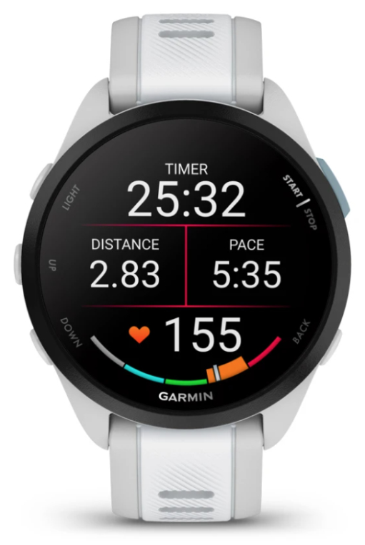SMARTWATCH GARMIN FORERUNNER 165 43MM BLANCO - detalle