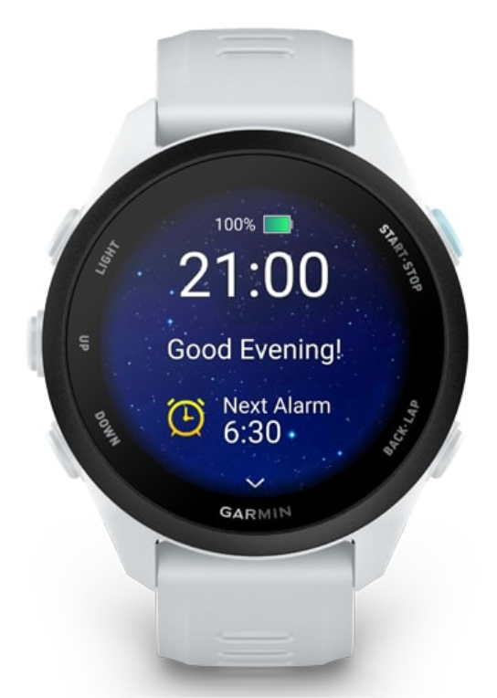 SMARTWATCH GARMIN FORERUNNER 165 BLANCO - detalle
