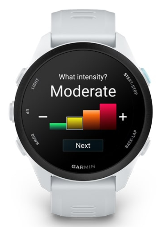 SMARTWATCH GARMIN FORERUNNER 165 BLANCO - detalle