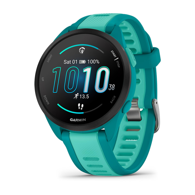 Garmin Forerunner 165 Music 3.05 cm (1.2") AMOLED 43 mm Digital 390 x 390 Pixeles Pantalla táctil Turquesa GPS (satélite