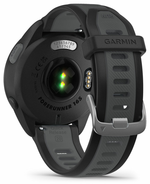 SMARTWATCH GARMIN FORERUNNER 165 MUSIC NEGRO GRIS - detalle