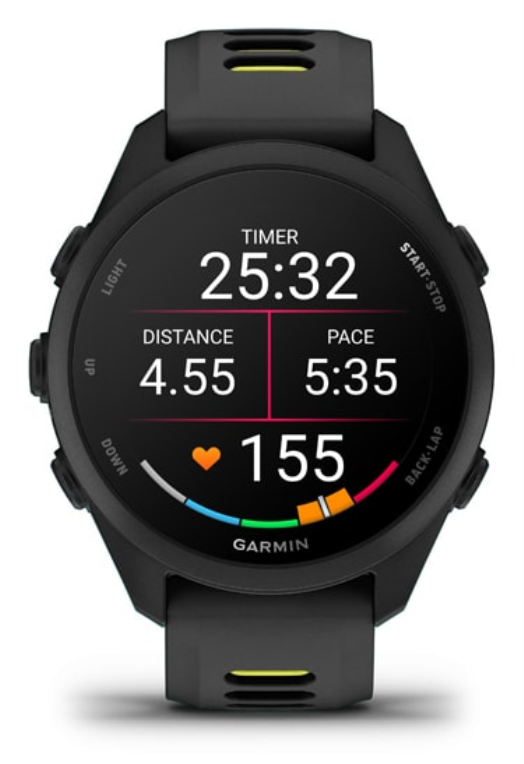 SMARTWATCH GARMIN FORERUNNER 165 NEGRO - detalle