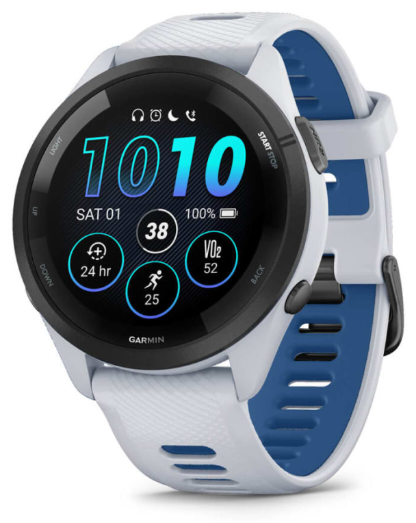 Garmin Forerunner 265 3.3 cm (1.3") AMOLED 46 mm Digital 416 x 416 Pixeles Pantalla táctil Negro. Blanco Wifi GPS (satél