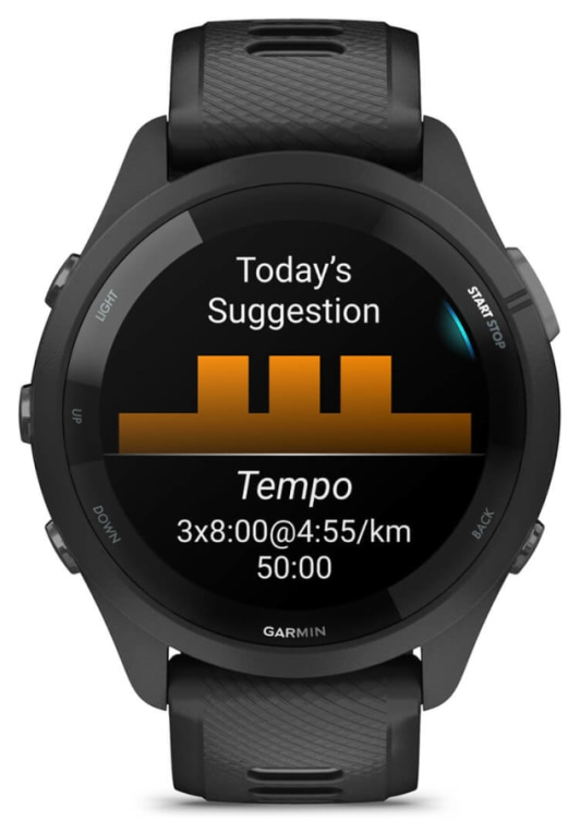 SMARTWATCH GARMIN FORERUNNER 265 NEGRO GRIS GPS - detalle