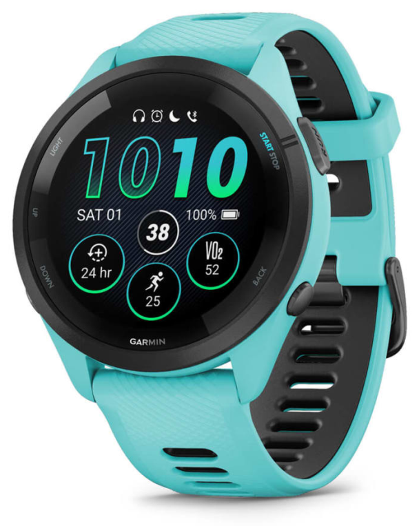 Garmin Forerunner 265 3.3 cm (1.3") AMOLED 46 mm Digital 416 x 416 Pixeles Pantalla táctil Negro. Azul Wifi GPS (satélit