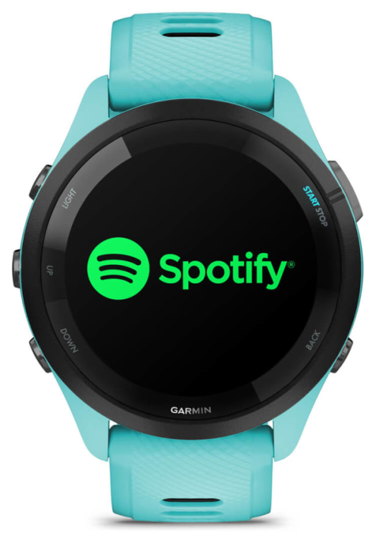 SMARTWATCH GARMIN FORERUNNER 265 TURQUESA NEGRO GPS - detalle