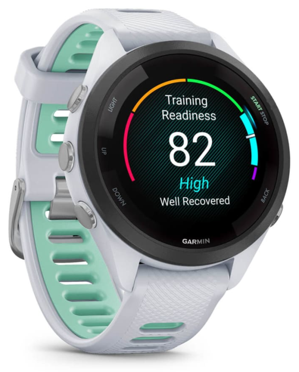 SMARTWATCH GARMIN FORERUNNER 265S BLANCO VERDE GPS - detalle