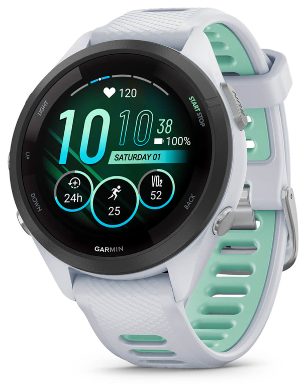 SMARTWATCH GARMIN FORERUNNER 265S BLANCO VERDE GPS