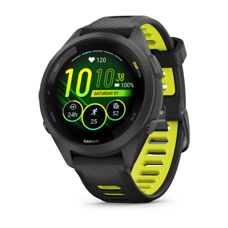 Garmin Forerunner 265S 2.79 cm (1.1") AMOLED 42 mm Digital 360 x 360 Pixeles Pantalla táctil Negro. Gris Wifi GPS (satél
