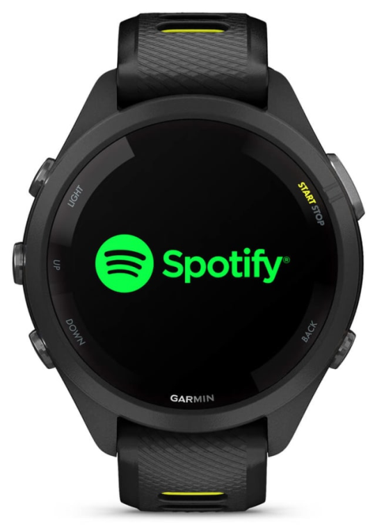 SMARTWATCH GARMIN FORERUNNER 265S NEGRO AMARILLO GPS - detalle