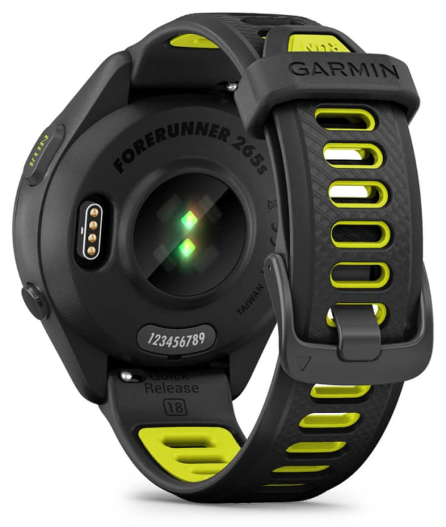 SMARTWATCH GARMIN FORERUNNER 265S NEGRO AMARILLO GPS - detalle