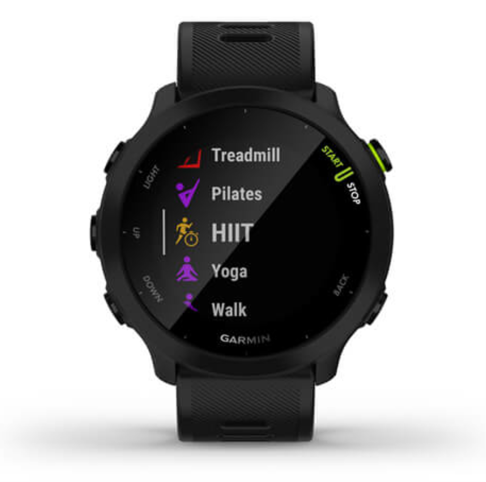 SMARTWATCH GARMIN FORERUNNER 55 GPS 42MM BLACK - detalle