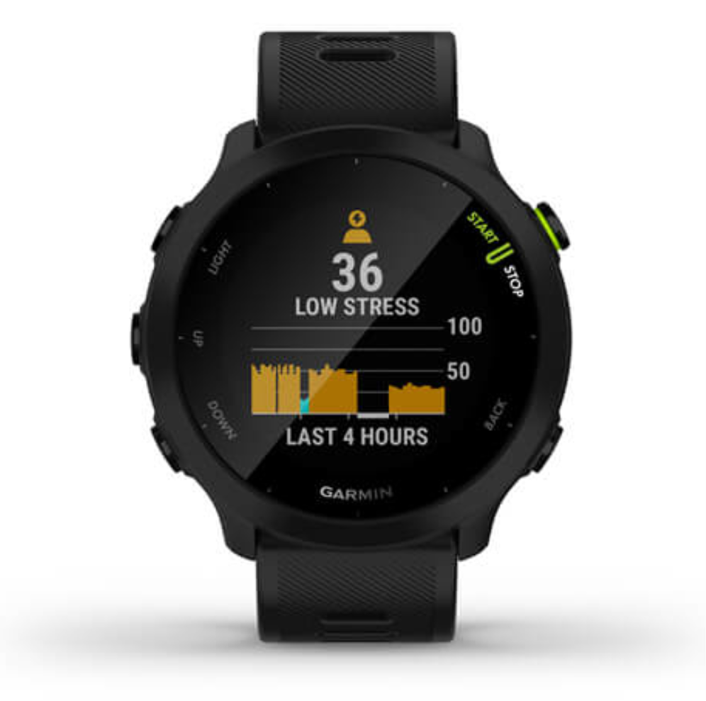SMARTWATCH GARMIN FORERUNNER 55 GPS 42MM BLACK - detalle