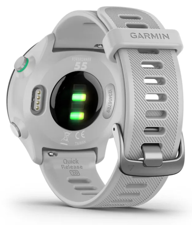 SMARTWATCH GARMIN FORERUNNER 55 GPS 42MM WHITESTONE - detalle