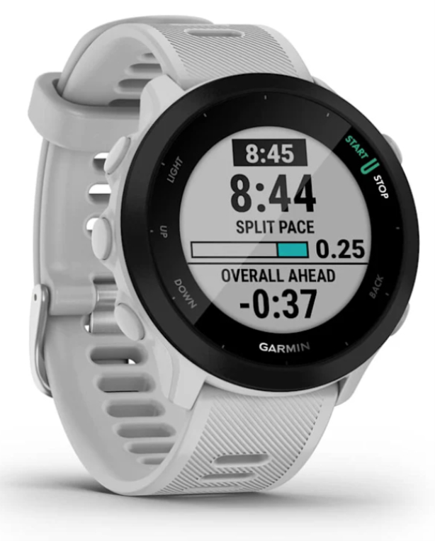 SMARTWATCH GARMIN FORERUNNER 55 GPS 42MM WHITESTONE - detalle