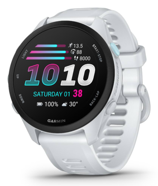 Garmin Forerunner 70 3.05 cm (1.2") AMOLED 30 mm Digital 390 x 390 Pixeles Pantalla táctil Blanco GPS (satélite)
