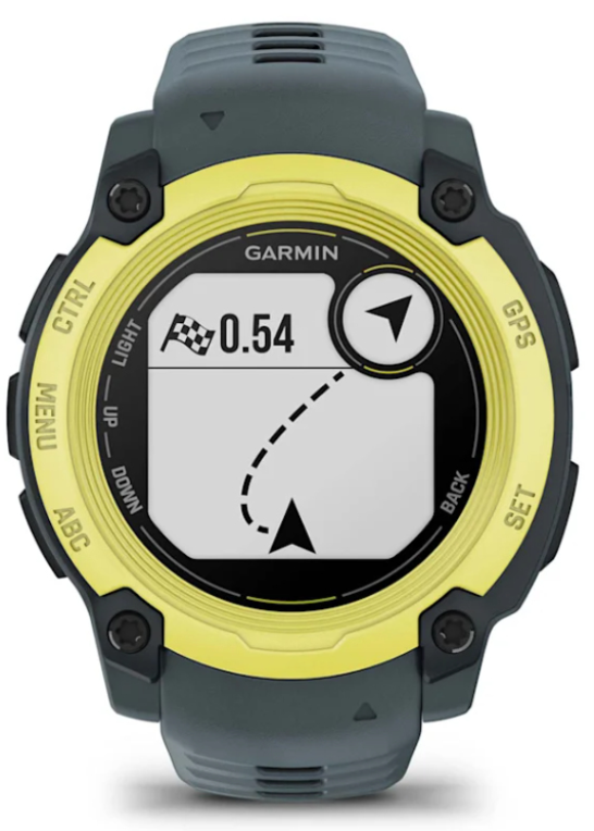 SMARTWATCH GARMIN INSTIN E 40MM AMARILLO SILICONA AZUL - detalle