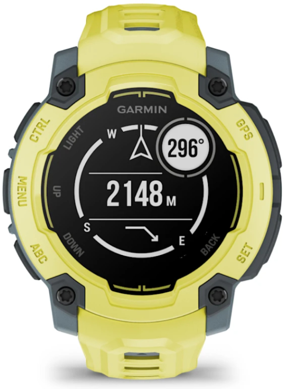 SMARTWATCH GARMIN INSTIN E 45MM AMARILLO CORREA SILICONA AMARILLA - detalle