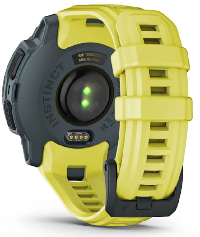 SMARTWATCH GARMIN INSTIN E 45MM AMARILLO CORREA SILICONA AMARILLA - detalle