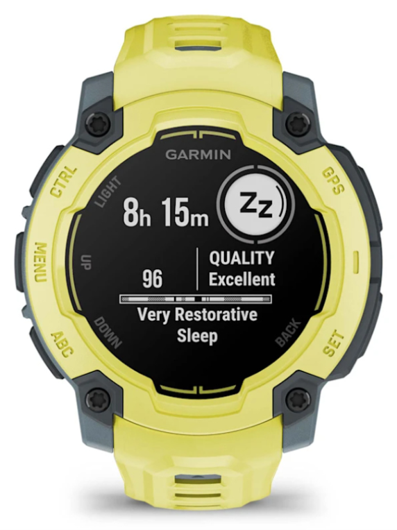 SMARTWATCH GARMIN INSTIN E 45MM AMARILLO CORREA SILICONA AMARILLA - detalle