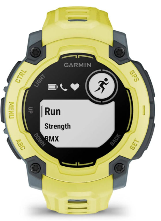 SMARTWATCH GARMIN INSTIN E 45MM AMARILLO CORREA SILICONA AMARILLA - detalle