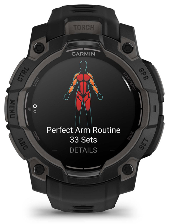 SMARTWATCH GARMIN INSTINCT 3 45MM AMOLED NEGRO CORREA NEGRA - detalle