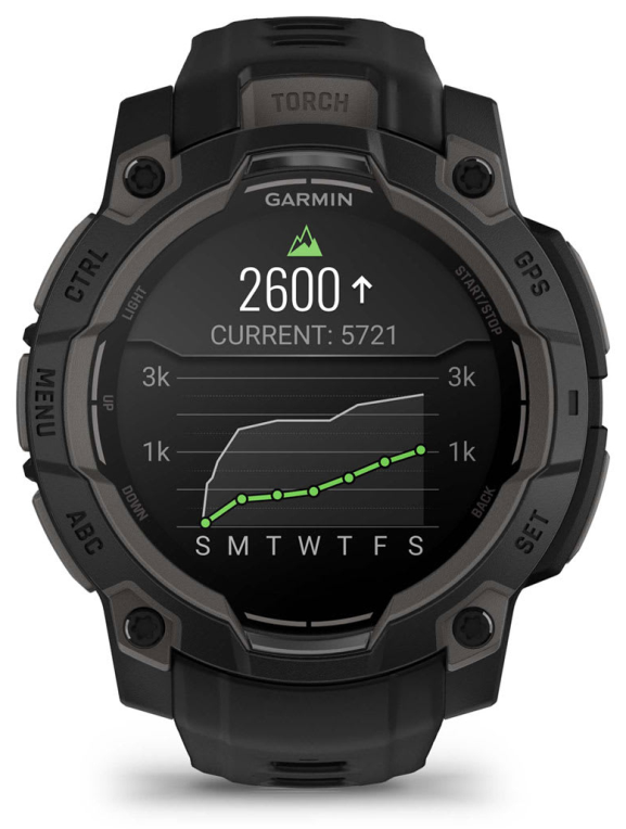SMARTWATCH GARMIN INSTINCT 3 45MM AMOLED NEGRO CORREA NEGRA - detalle