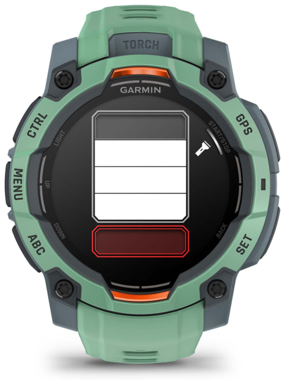 SMARTWATCH GARMIN INSTINCT 3 45MM AMOLED VERDE CORREA VERDE - detalle