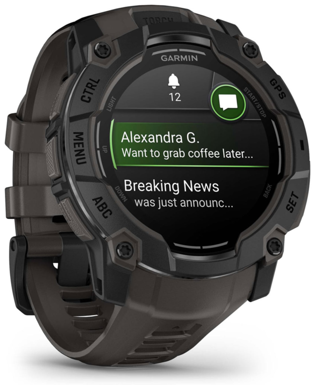 SMARTWATCH GARMIN INSTINCT 3 50MM AMOLED NEGRO CORREA NEGRA - detalle