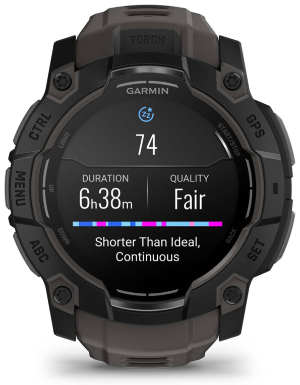 SMARTWATCH GARMIN INSTINCT 3 50MM AMOLED NEGRO CORREA NEGRA - detalle