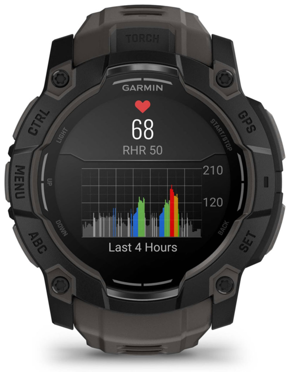SMARTWATCH GARMIN INSTINCT 3 50MM AMOLED NEGRO CORREA NEGRA - detalle