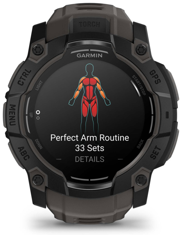 SMARTWATCH GARMIN INSTINCT 3 50MM AMOLED NEGRO CORREA NEGRA - detalle