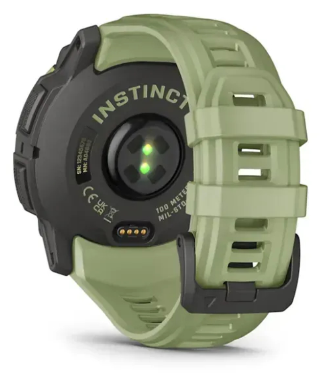 SMARTWATCH GARMIN INSTINCT 3 50MM AMOLED VERDE CORREA VERDE - detalle
