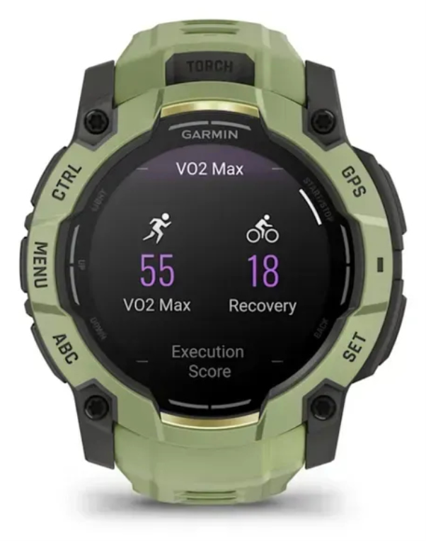 SMARTWATCH GARMIN INSTINCT 3 50MM AMOLED VERDE CORREA VERDE - detalle