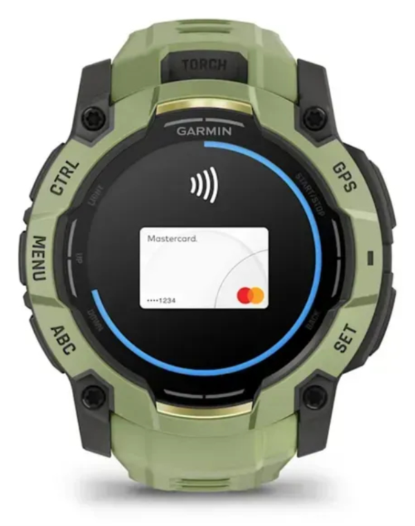 SMARTWATCH GARMIN INSTINCT 3 50MM AMOLED VERDE CORREA VERDE - detalle