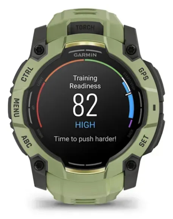 SMARTWATCH GARMIN INSTINCT 3 50MM AMOLED VERDE CORREA VERDE - detalle