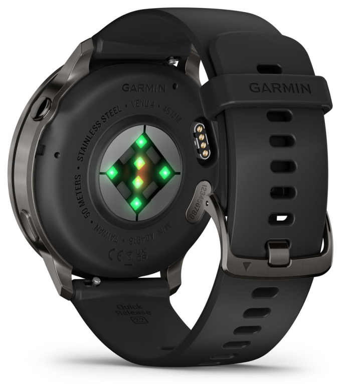 SMARTWATCH GARMIN VENU 4 45 MM BISEL NEGRO - detalle
